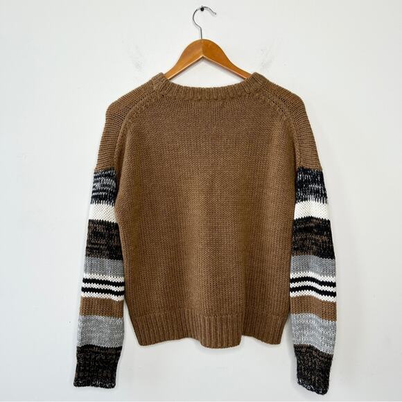 360 SWEATER Womens Size Small Merino Wool Alpaca Twee Chunky Earthy Cozy Winter - Picture 6 of 8